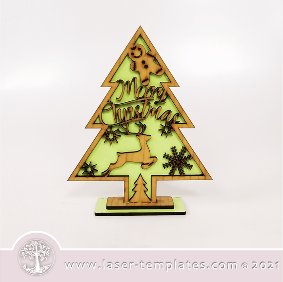 Laser cut template for Layered 3D Christmas Tree 3. Kids Interior and exterior design décor, Halloween or add to your product catalog and perfect for Christmas as well or any occasion really. Cut out of 3mm wood, hardboard or acrylic. You can add and remove elements or personalize the design.