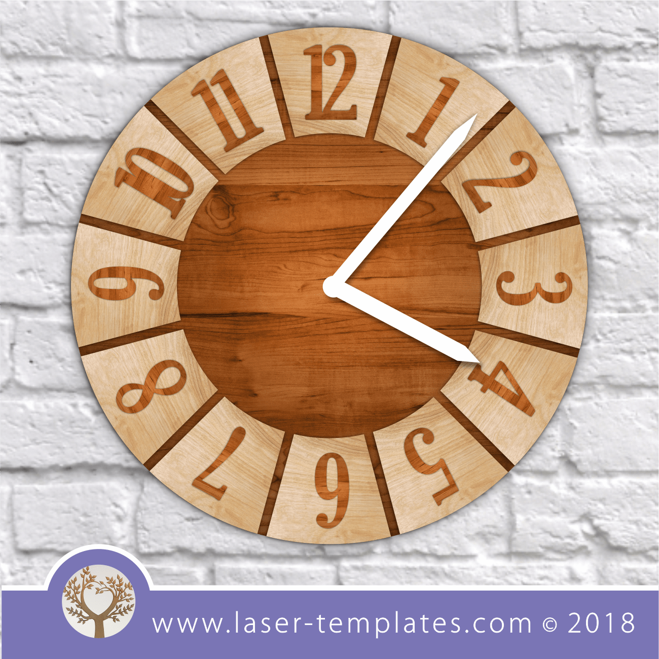 Laser Cut Layered Clock Template – Laser Ready Templates