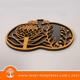 Laser cut template for Halloween Lantern 5. Kids Interior and exterior design décor, Halloween or add to your product catalog and perfect for Christmas as well or any occasion really. Cut out of 3mm wood, hardboard or acrylic.  You can add and remove elements or personalize the design.     Minimum Size: 200mm in Width  WinZIP file contains the following VECTOR files: AI, EPS, SVG, DXF, PDF, CDR  KINDLY NOTE! This is a digital product send via email. No physical products will be sent to you.
