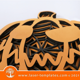 Laser cut template for Halloween Lantern 1. Kids Interior and exterior design décor, Mothers Day gift, birthday present or add to your product catalog and perfect for Christmas as well or any occasion really. Cut out of 3mm wood, hardboard or acrylic.  You can add and remove elements or personalize the design.   SThis is designed for 3mm materials ONLY.  Size: 155mm in Height  WinZIP file contains the following VECTOR files: AI, EPS, SVG, DXF, PDF, CDR