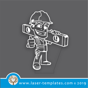 laser cutting templates Optical Illusion -  3D Little Builder