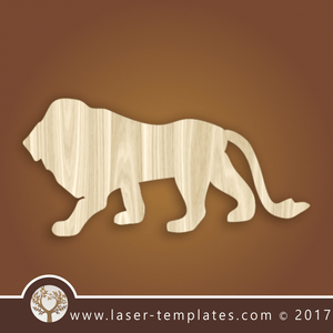 Lion template, online design store for laser cut patterns.