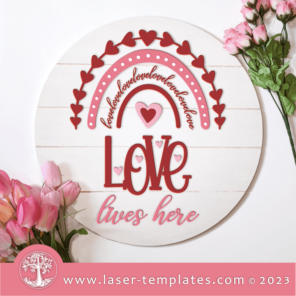Love Lives Here Sign main image 0