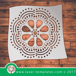 Mandala stencil , online laser cut template, desings, patterns download.
