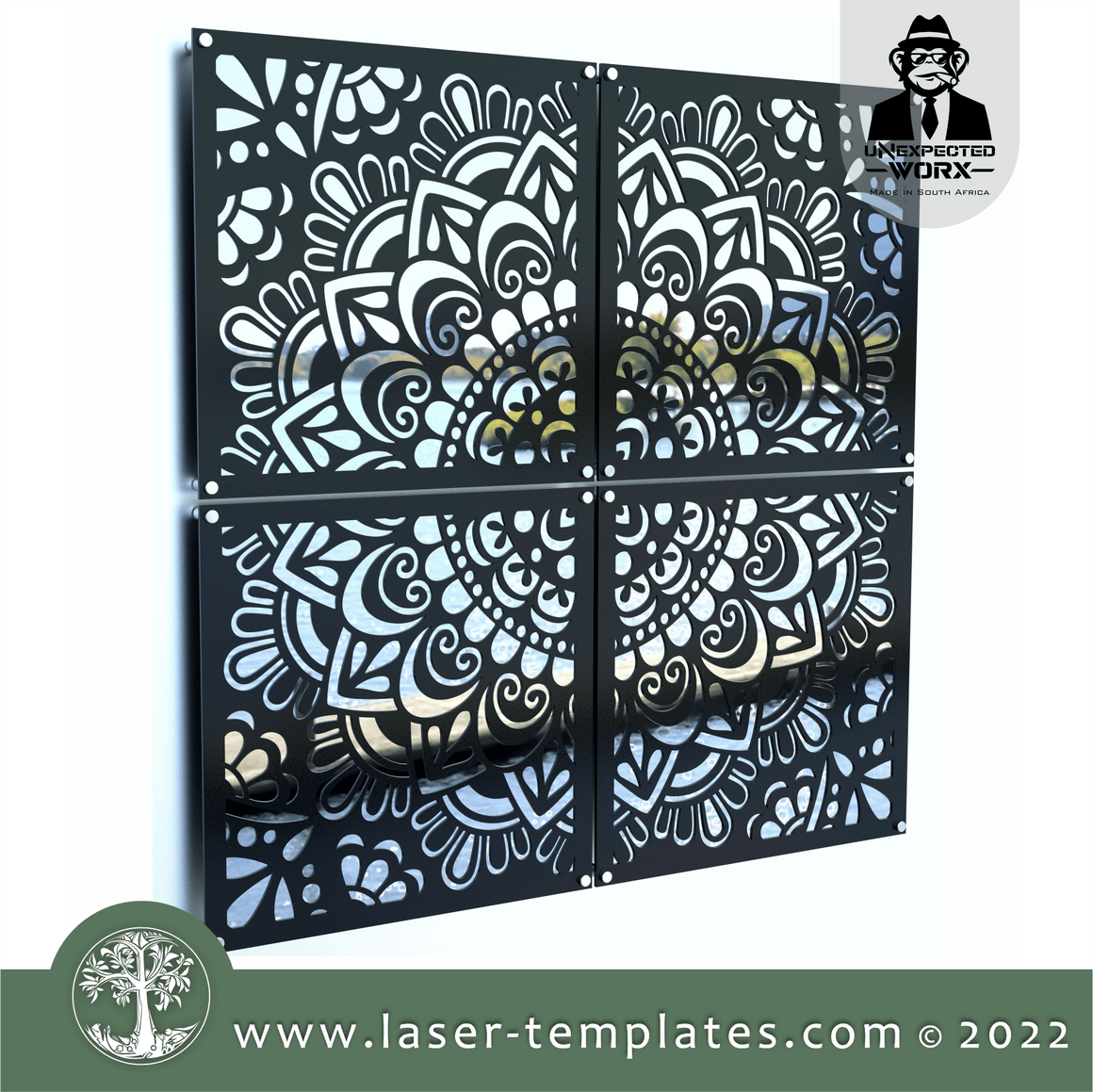 Mandala Wall Art Laser Ready Templates