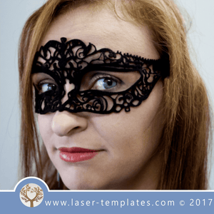 Masquerade mask template, online store for laser cut and engrave designs. Masquerade mask 4