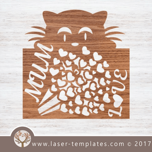 Laser cut Mother's Day gift Template, buy online now, free vector designs every day .Mom l.