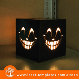 Monster Lightbox 1 template, online Vector design store for laser cut patterns.