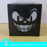 Monster Lightbox 4 template, online Vector design store for laser cut patterns.