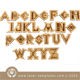 Laser Ready Native American Alphabet Set Vector File