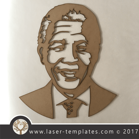 Nelson Mandela Laser Cut Template, Download Vector Designs Online.