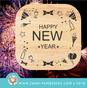Laser cut template for New Years Sign 5