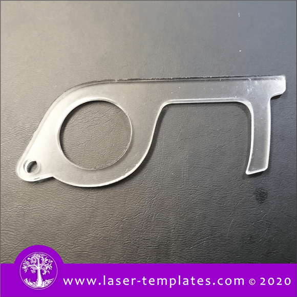 Laser cut ready template for No-Touch Keyring Tool