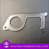 Laser cut ready template for No-Touch Keyring Tool
