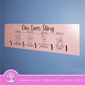 Our Love Story Key Holder