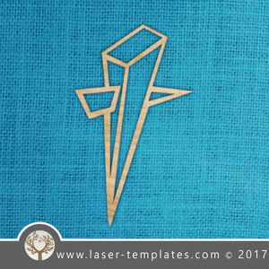 Laser cut cross template, pattern, design. Free vector designs every day. Outline Cross