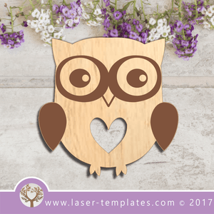 Laser Cut Owl Engrave Template, Download Laser Ready Vector Designs.