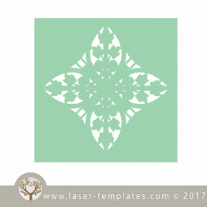 Pattern stencil template, online vector design store for laser cut templates.