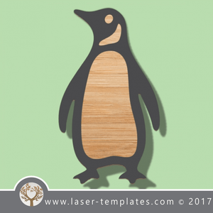Penguin template, online laser cut design store. Download Vector patterns.