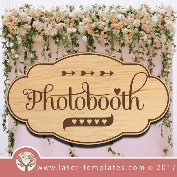 Laser Cut Photobooth Sign Template, Download Vector Designs Online.
