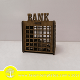 Laser cut template for Piggy Bank. Interior and exterior design décor, mothers day gift, birthday present or add to your product catalog and perfect for Christmas. Cut out of 3mm wood, hardboard or acrylic. You can add and remove elements or personalize the design. The size when assembled is 80 x 80 x 80mm WinZIP file contains the following VECTOR files: AI, EPS, SVG, DXF, CDR