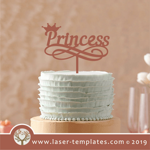 Dylan New Princess Cake Topper laser cutting templates Princess Cake Topper