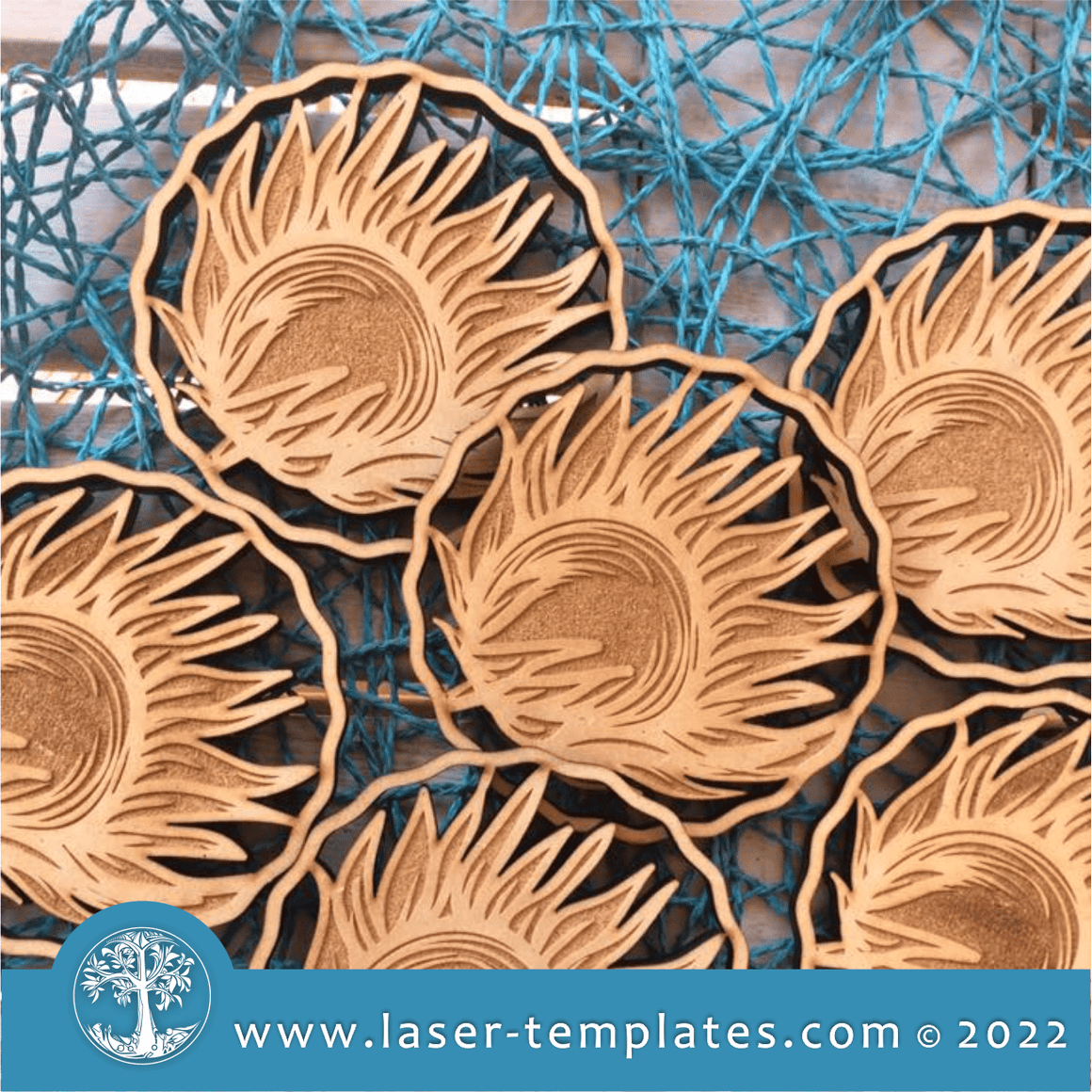 Laser Cut Coaster Templates. Download Vector Designs. – Laser Ready ...