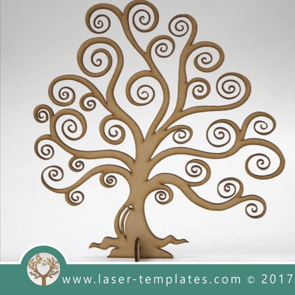 Laser cut tree template. Online 3d vector design download free patterns every day. Psychedelic Tree.