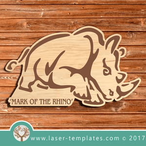 Laser Cut Rhino With Quote Template, Download Vector Designs Online.
