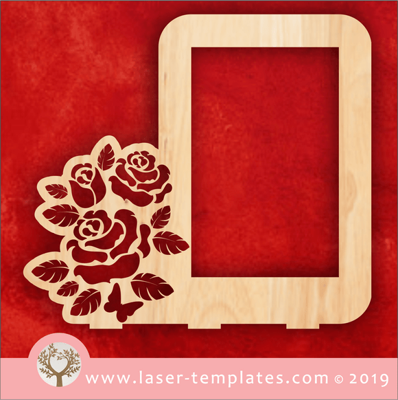 Laser cut template for Rose Frame