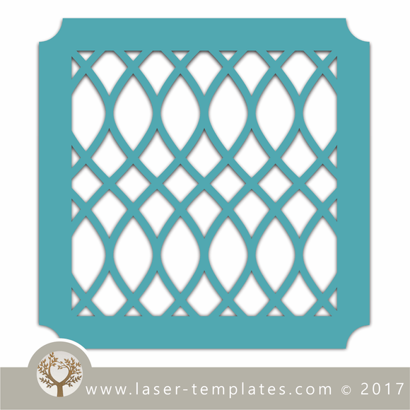 Seamless pattern stencil. Download templates for laser cutting.