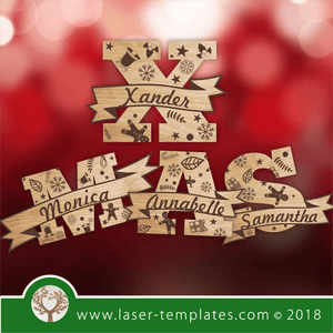 Set of 26 Christmas Letters