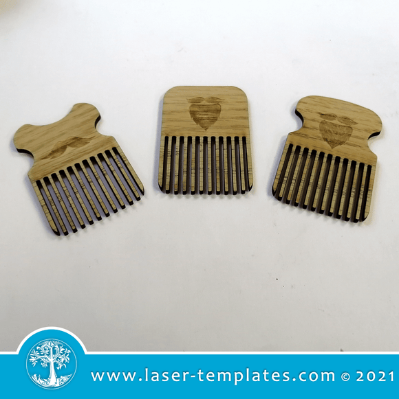 Set of 3 Beard Combs