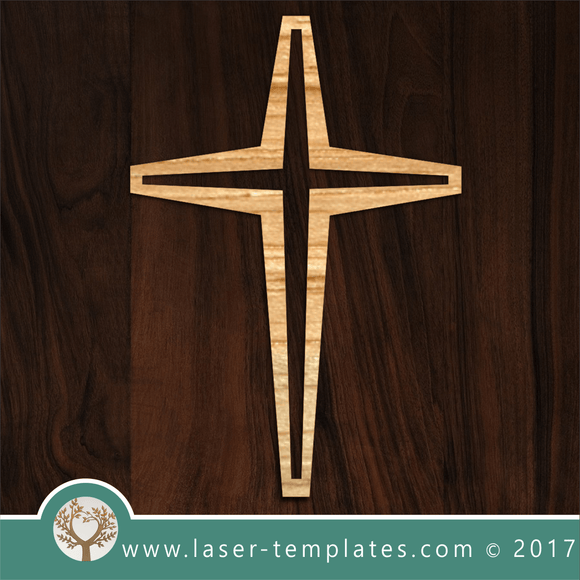Laser cut cross template, pattern, design. Free vector designs every day. Simple Cross