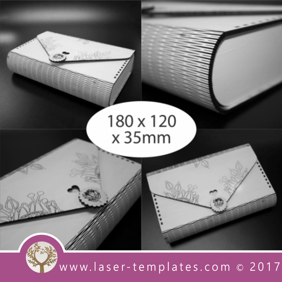 Clutch hand bag template for laser cutting. Online store