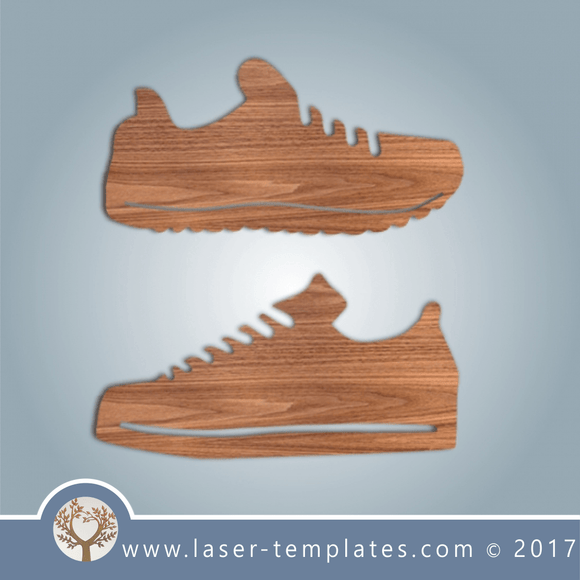 Laser cut Sneaker Template, buy online now, free vector designs every day.
