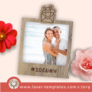 Laser cut template #Soenmy Polaroid frame