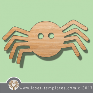 Spider template, online laser cut design store. Download Vector patterns.