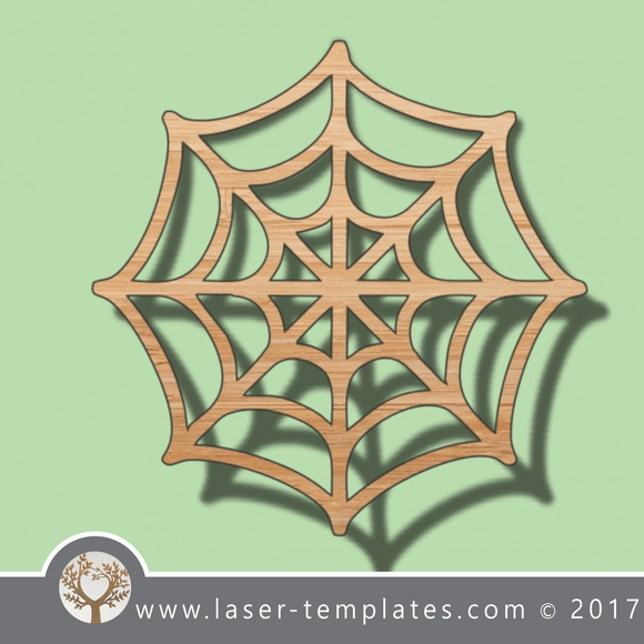 Spider web template, online laser cut design store. Download Vector patterns.