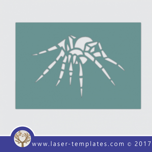 Spider template, online laser cut design store. Download Vector patterns.