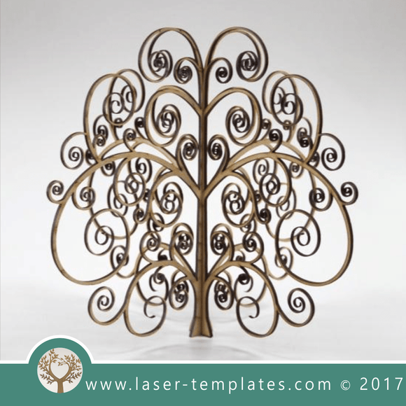 Laser cut tree template. Online 3d vector design download free patterns every day. Spiral Tree