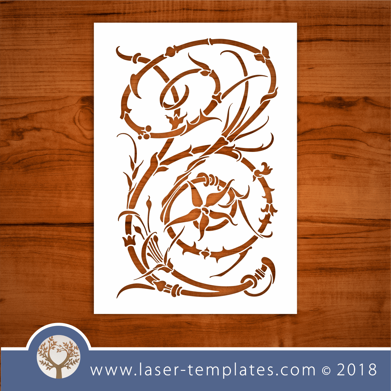 Laser Cut Spring Flower stencil Template. Shop designs online – Laser ...