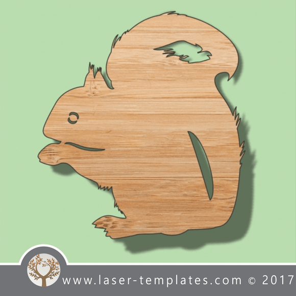 Squirrel template, online laser cut design store. Download Vector patterns.