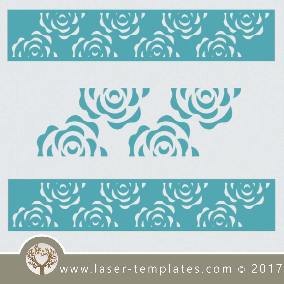 Border stencil design, online template store, Buy vector patterns for ...