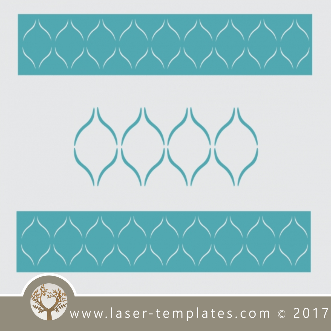 Border stencil design, online template store, Buy vector patterns for ...