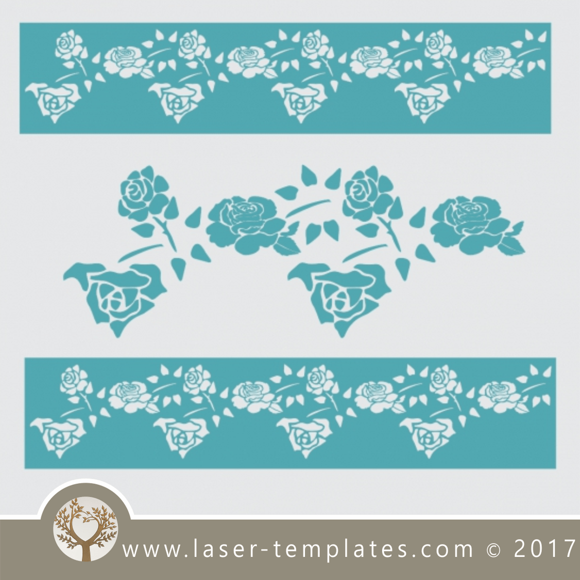 Border stencil design, online template store, Buy vector patterns for ...