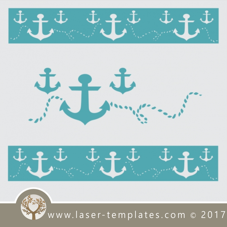 Border stencil design, online template store, Buy vector patterns for ...