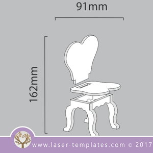 Laser cut doll chair and table template, Online store, free Vector designs every day. Tablechairs 6mm.