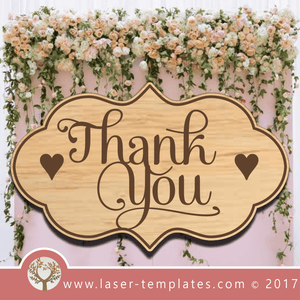 Laser Cut Thank You Sign Template, Download Vector Designs Online.