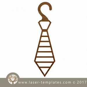 Tie hanger template, download laser cut designs and patterns.